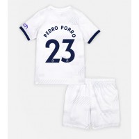 Dětský fotbalový dres Tottenham Hotspur Pedro Porro #23 2023-24 Domácí Krátký Rukáv (+ trenýrky)